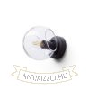 SOLARIS felületre szerelhető tiszta üveg/fekete 230V LED E14 7W