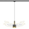 GIULIA 12 három áramkörös sínre fekete/aranybarna sárgaréz 230V LED E27 11W