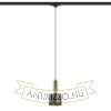 GIULIA 12 három áramkörös sínre fekete/aranybarna sárgaréz 230V LED E27 11W