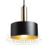GIULIA 20 függő lámpa fekete/aranybarna sárgaréz 230V LED E27 15W