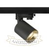 DARIO háromfázisú áramkörös sínre fekete szálcsiszolt sárgaréz 230V LED GU10 9W