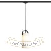 JULIETTA 31 háromfázisú áramkörös sínre  opál üveg/fekete 230V LED E27 15W