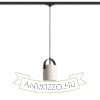 JULIETTA 16 háromfázisú áramkörös sínre  opál üveg/fekete 230V LED E27 15W