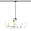 JULIETTA 16 háromfázisú áramkörös sínre  opál üveg/fekete 230V LED E27 15W