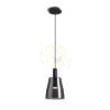 BELLINI M LED függő lámpa fekete füstös üveg 230V LED 5W 30°  3000K