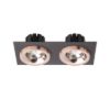 SHARM SQ II süllyesztett lámpa fekete réz/réz 230V LED 2x10W 24° 3000K