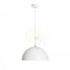 CARISSIMA 40 függő lámpa matt fehér/ezüstszürke  230V LED E27 15W