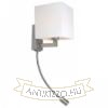 TAINA lámpabúrával fehér matt nikkel 230V LED E27 LED 15+3W 25°  3000K