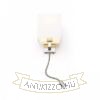 TAINA lámpabúrával fehér matt nikkel 230V LED E27 LED 15+3W 25°  3000K