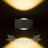 KORSO II fali lámpa fekete elox 230V LED 2x3W 120° IP54 3000K