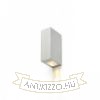 NICK II fali lámpa szálcsiszolt alumínium 230V LED 2x3W 10° IP54 3000K
