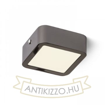 HUE SQ 9 mennyezeti lámpa fekete króm 230V LED 6W 3000K