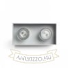 AGATE II mennyezeti lámpa  szálcsiszolt alumínium 230V LED GU10 2x7W