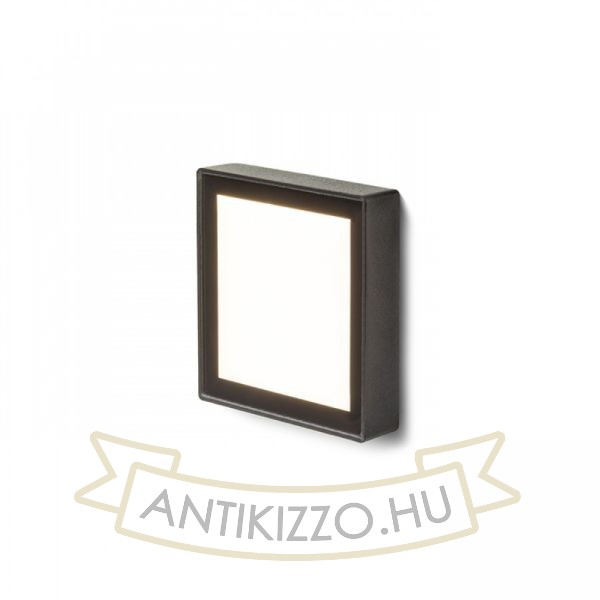 DEJAVU SQ 9 süllyesztett lámpa fekete 230V LED 3.5W IP65 3000K
