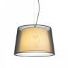 ESPLANADE függő lámpa átlátszó fekete/fehér króm 230V LED E27 15W