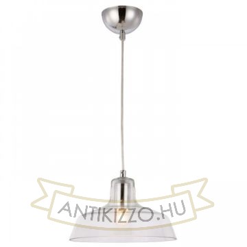 DORA függő lámpa  tiszta üveg/króm 230V LED E27 11W