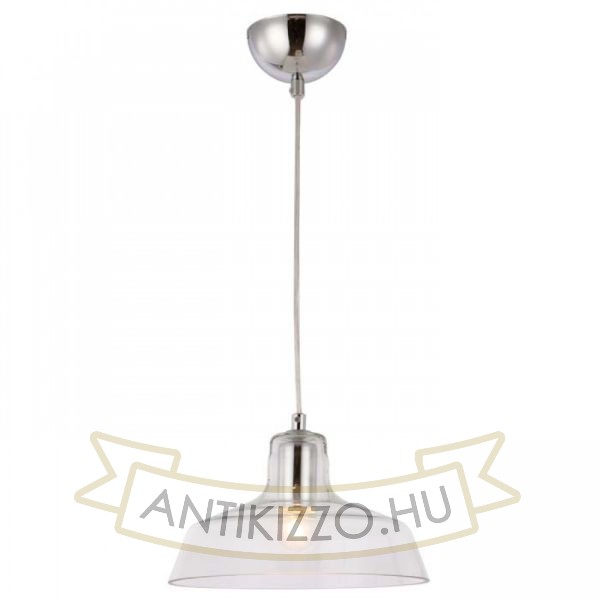 DORA függő lámpa  tiszta üveg/króm 230V LED E27 11W