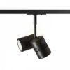 BEEBA II egyfázisú áramkörös sínre fekete  230V LED GU10 2x8W
