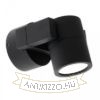 ORIT fali lámpa fekete /alumínium 230V LED 6W 80° IP44  3000K