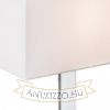 PLAZA M asztali lámpa fehér króm 230V LED E27 15W