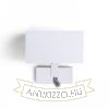 PLAZA fali lámpa LED spotlámpával fehér króm 230V LED E27 LED 15+3W  3000K