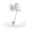SILENCE fali lámpa fehér króm 230V LED E27 15W