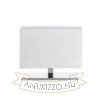 PLAZA S asztali lámpa fehér króm 230V LED E27 15W