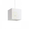 TEMPO 15/15 lámpabúra  Polycotton fehér/fehér PVC  max. 28W