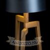 E27 foglalatos fa asztali lámpa talapzat – WOODY
