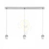 MORE 80 mennyezeti függőlámpa alap  króm 230V LED E27 3x15W