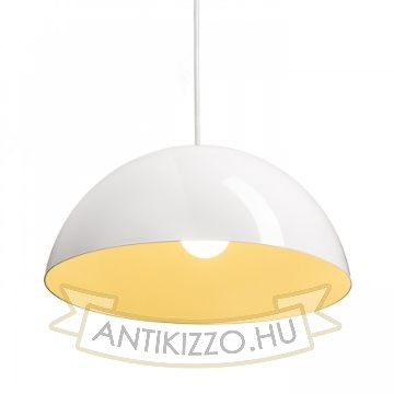 MONROE 40 függő lámpa csillogó fehér/fehér  230V LED E27 30W
