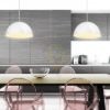 MONROE 40 függő lámpa csillogó fehér/fehér  230V LED E27 30W
