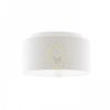 DOUBLE 55/30 lámpabúra  Polycotton fehér/fehér PVC  max. 23W