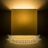 LOPE W 25/14 fali lámpa  Chintz világosszürke/fehér PVC 230V LED E27 15W