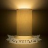 RON W 15/25 fali lámpa  Chintz világosszürke/fehér PVC 230V LED E27 15W
