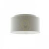 DOUBLE 55/30 lámpabúra  Chintz világosszürke/fehér PVC  max. 23W