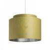 DOUBLE 40/30 lámpabúra  Chintz oliva/ezüst fólia  max. 23W