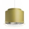 DOUBLE 40/30 lámpabúra  Chintz oliva/ezüst fólia  max. 23W