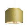 DOUBLE 40/30 lámpabúra  Chintz oliva/ezüst fólia  max. 23W