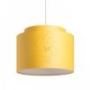 DOUBLE 40/30 lámpabúra  Chintz sárgabarack/fehér PVC  max. 23W