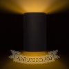 RON W 15/25 fali lámpa  Polycotton fekete/arany fólia 230V LED E27 15W
