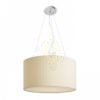 LALO 55 függő lámpa krémfehér matt nikkel 230V LED E27 3x15W