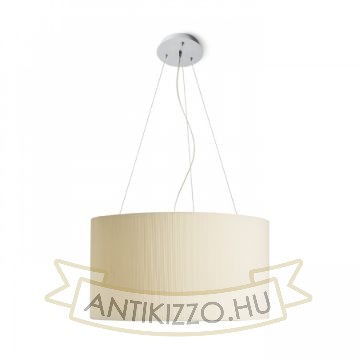 LALO 55 függő lámpa krémfehér matt nikkel 230V LED E27 3x15W