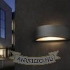 LESA fali lámpa fekete  230V LED E27 15W IP54
