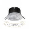 MAYDAY B 14 süllyesztett lámpa csiszolt alumínium 230V/500mA LED 15W 2700K