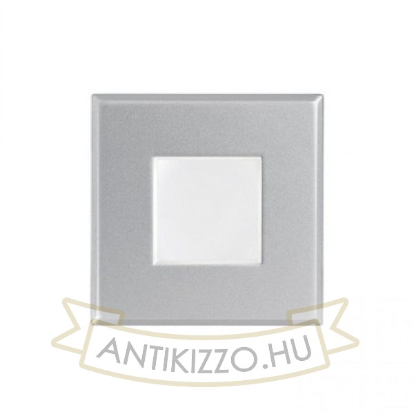 SAU SQ süllyesztett lámpa ezüstszürke 230V LED GU10 7W IP44