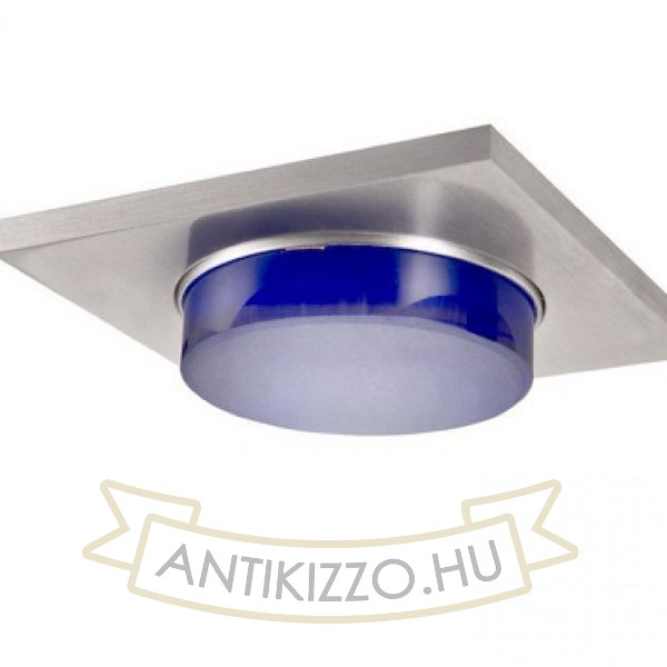 OREA SQ süllyesztett lámpa kék szálcsiszolt alumínium 12V GU5,3 50W IP54