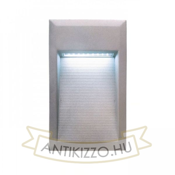 ALBERTO süllyesztett lámpa ezüstszürke 230V LED 1W IP54 5500k