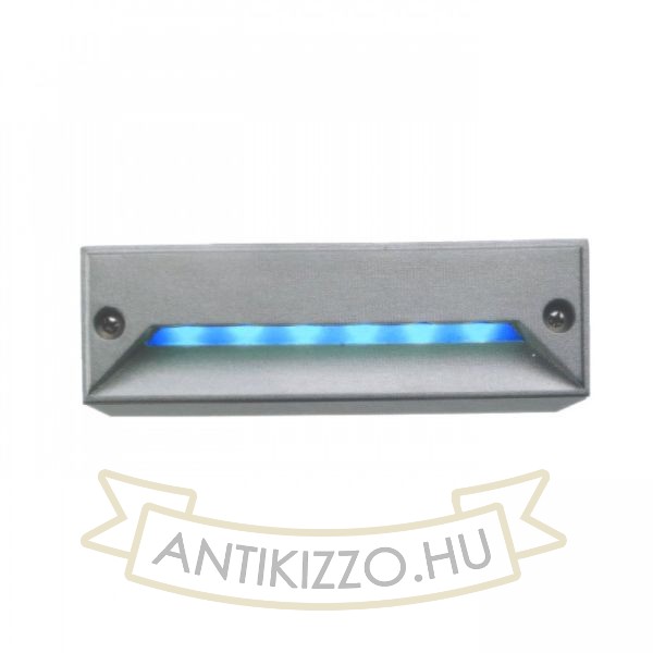 minI LED RC süllyesztett lámpa ezüstszürke/kék 230V LED 0.8W IP54