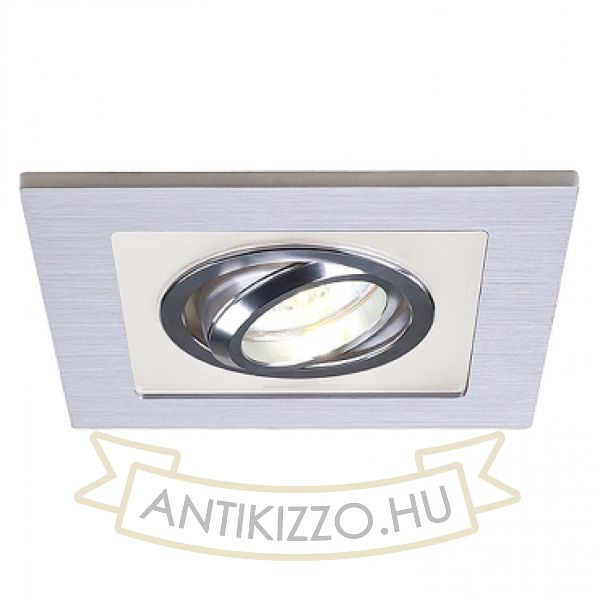 NICELIGHT I süllyesztett lámpa szálcsiszolt alumínium/szatén üveg 12V GU5,3 50W